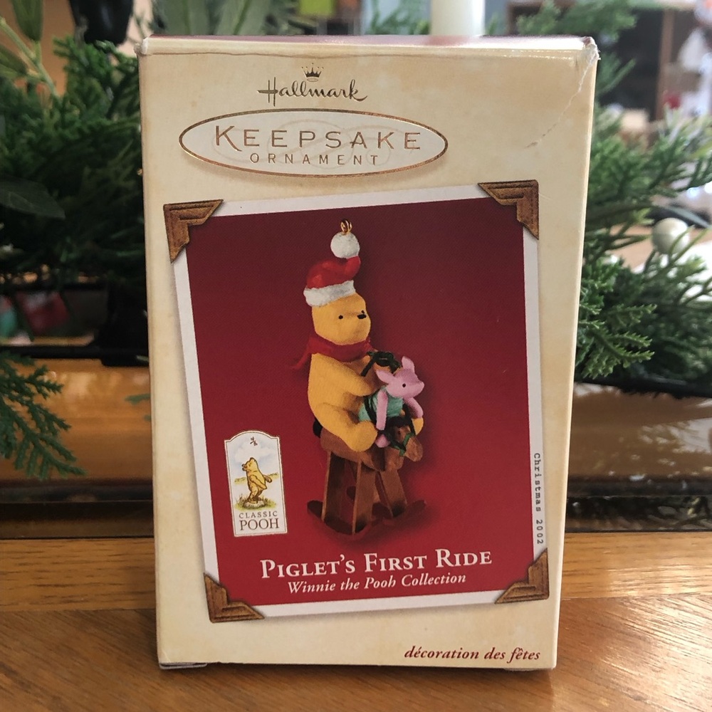 Hallmark Keepsake Collection "Piglet's First Ride" Winnie The Pooh 2002 Ornament